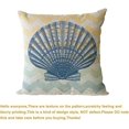 thumbnail image 3 of Fundas de Almohada de playa YONGSHENG Paquete de 4 fundas de Almohada náuticas de lino y algodón 18.0 x 18.0 in, 3 of 5