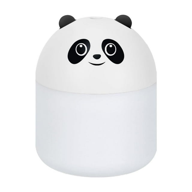 Household Humidifier Silent Spray Panda Design 250ml Water Tank USB Connection Night Light for Home Desktop Use