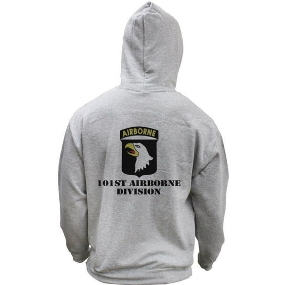 Army 101st Airborne Division Full Color Veteran Pullover Hoodie Sweatshirt