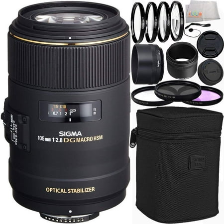 Sigma 105mm f/2.8 EX DG OS HSM Macro Lens for Nikon AF Cameras 14PC