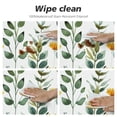 thumbnail image 4 of Nawypu B-Spring Leaves for Picnic Dining Kitchen Farmhouse Round Tablecloth White, 4 of 7