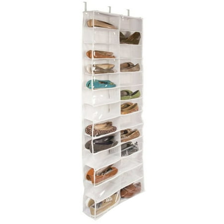 

26 Grids Over the Door Shoe Shelves Non-Woven Shoes Shelf High Quality White Black with Hook for Home