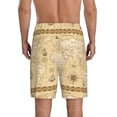 thumbnail image 3 of Bixox Men's World Map printed lightweight casual shorts, soft sleep shorts with pockets., 3 of 7