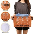 thumbnail image 7 of Coolnut Funny Halloween Skeleton Foldable Storage Basket for Shelves, Collapsible Sturdy Fabric Storage Bin with Handles, Canvas Storage Cube for Organizing Shelf Home Closet 1PCS Decor Gifts, 7 of 7