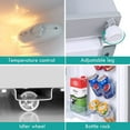 thumbnail image 3 of 2-Door Mini Fridge, 3.0 Cubic Feet Compact Fridge with 7 Adjustable Temperature Modes for Apartments, Dorms, RV, Office, Bedroom, Kitchen - FTC30RE, 3 of 6