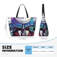 thumbnail image 4 of Goofa The Nightmare Before Christmas Pattern Large Capacity Beach Travel Bag – Waterproof Tote with Multiple Pockets,Nylon Handles, Ideal for Beach, Travel, Pool, and Gym, 4 of 7