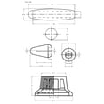 thumbnail image 4 of 3Pcs Guitars for St Knob 1Volume 2Tone Control Knobs 2Pcs Guitar Arms Bar Knobs Black+White, 4 of 8