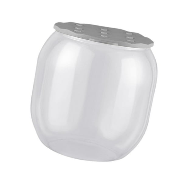 Reposapiés otomano de almacenamiento, baúl de almacenamiento transparente, taburete de tocador de 18 l, reposapiés portátil gris