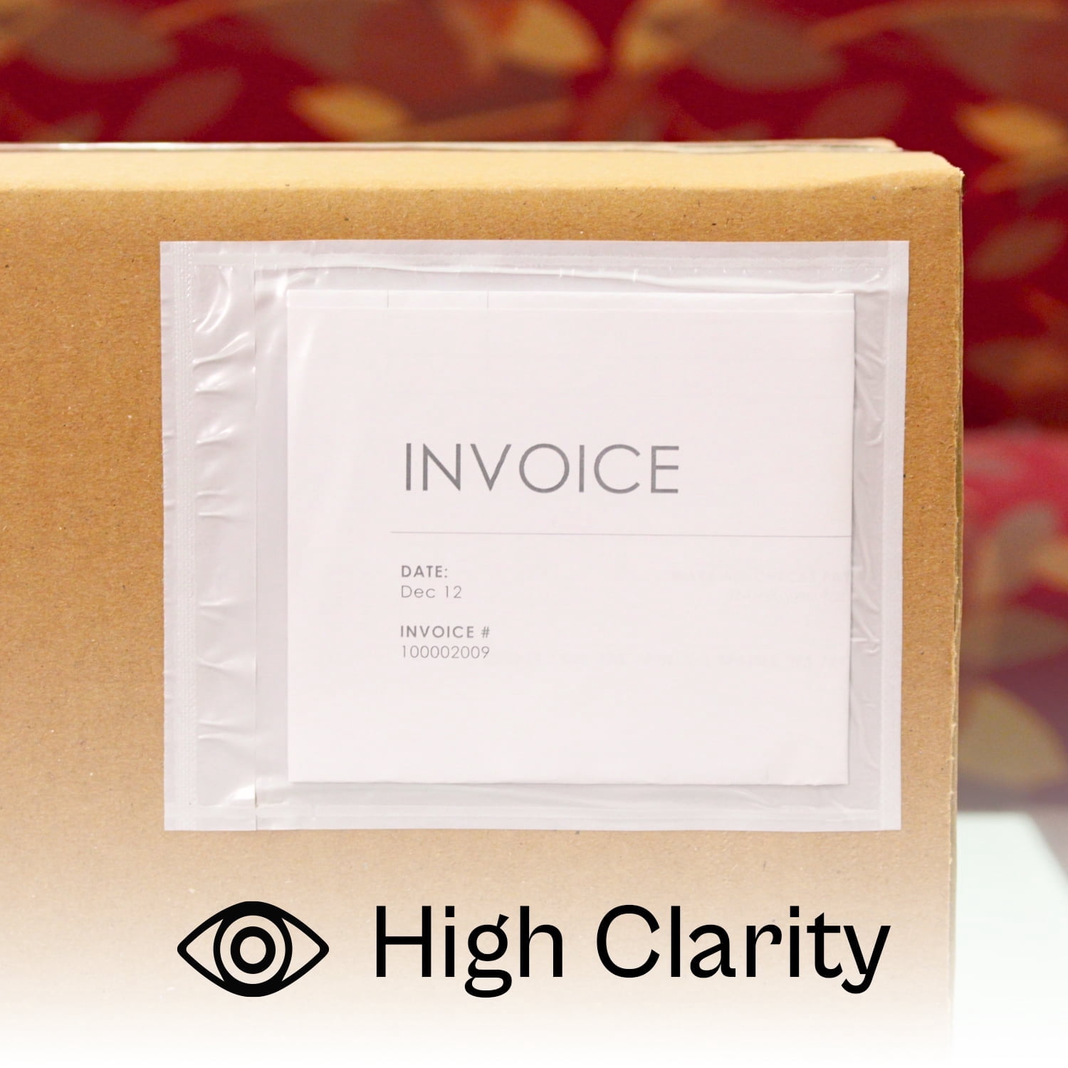MMBM Clear Face Packing List Envelopes 7.5" x 5.5" 1000 Pieces Ideal for Mailing Invoice Slips and Lables in Bags