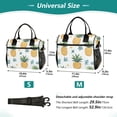 thumbnail image 4 of FORMRS Insulated Lunch Bag Unisex Large Capacity with Shoulder Strap, Pineapple, 4 of 6