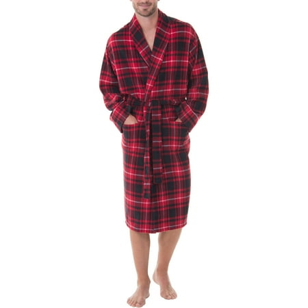 Men's Print Fleece Robe