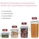 thumbnail image 5 of Juego de Contenedores de Almacenamiento, Almacenamiento de Cereales y Alimentos, Plástico Sin BPA, Herméticos, Juego de 7, 24 Etiquetas para Cereales, Harina, Azúcar, etc., 5 of 6