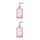 thumbnail image 1 of Matsuzay Dispensador De Jabón Reutilizable De Gran Capacidad Y Respetuoso Del Medio Ambiente Para Dispensador De Jabón Manual Reciclable cubierta rosa-plata 2Conjunto, 1 of 6