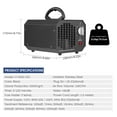 thumbnail image 4 of Amdohai Commercial Ozone Generator with Timer Hold Function 5000mg/h Stainless Steel Ozonator Industrial Cleaning Machine Compact, 4 of 8