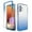 Blue, variant on Feishell Gradient Clear Case for Samsung Galaxy A32 5G,Dual Layer Hybrid 2-In-1 PC + TPU Transparent Anti-Scratch Shockproof Lightweight Slim Phone Case for Samsung Galaxy A32 5G,Clear