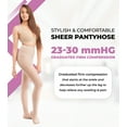 thumbnail image 2 of ITA-MED Sheer Graduated Compression Pantyhose, Firm Support, for Women 23-30 mmHg: H-330 Nude, Extra-Tall, 2 of 7