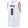 thumbnail image 3 of Men's Fanatics Deni Avdija White Portland Trail Blazers Fast Break Replica Player Jersey - Association Edition, 3 of 3
