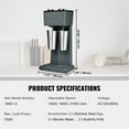 thumbnail image 6 of KFFKFF Dual-Head Milkshake Creator, Twin 375W Electric Beverage Blending Device, Triple-Speed Shake Mixer with Pair of 820 ml Stainless Steel Containers, Suitable for Business and Domestic Use, 6 of 9