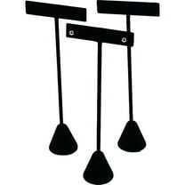3 Earring T Stand Black Velvet Showcase Display 6.75"