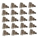 thumbnail image 2 of 20 tornillos de mariposa para prensatelas de acero inoxidable para bordado 35 mm, 2 of 9