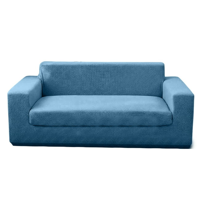 Huluwajiuyeye Housse de Canapé Universelle Couleur Unie Toutes Saisons Mode Tricotée Élastique Housse Complète Housse de Canapé Imperméable Coussin de Canapé Easygoing Housse de Canapé Housses de Canapé pour Rangement Housse de Canapé Extensible