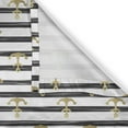 thumbnail image 5 of Ambesonne Anchor Grommet Curtain, Black Stripes Cruise, 50" x 96", Sand Brown White, 5 of 6