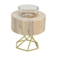 thumbnail image 4 of Candle Holder Wooden Candlestick Decorative Display Stand Kit with Metal Bracket and Cup, 4 of 14