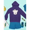 thumbnail image 3 of Cute Teddy Bear With Crown Hoodie Juniors -Image by Shutterstock,  Large, 3 of 4
