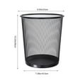 thumbnail image 3 of Waste Basket Metal Wire Mesh Bin Small Trash Cans for Home or Office, Mesh Round Trash Cans - Desk Trash Can - Lightweight, Sturdy for Under Desk, Kitchen, Bedroom, Den, Dorm Room, or Recycling Can, 3 of 6
