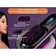 thumbnail image 6 of Numoya Go Brush Pro Mini Professional ABS Heated Hair Straightening Brush, Cordless, Black, 6 of 11