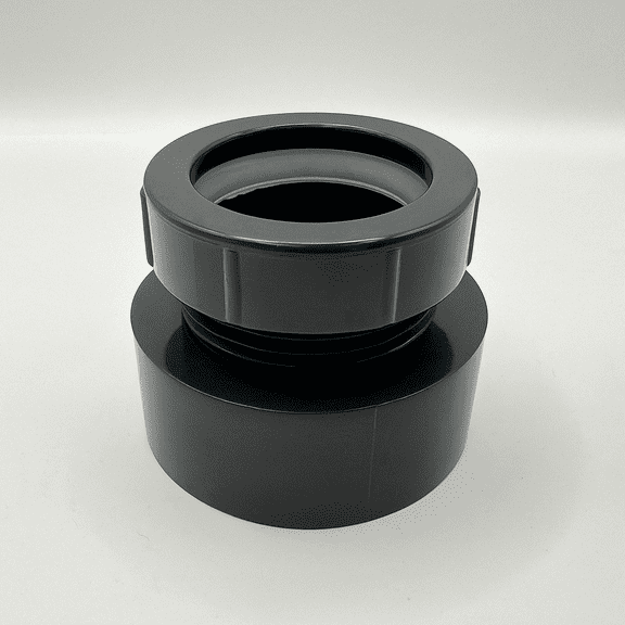 1-1/2"x1-1/4" ABS DWV Trap Adapter Female with Washer/P-Nut, Pack of 1