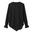 thumbnail image 6 of Womens Plus Size Long Sleeve Blouses V Neck Ruffle Work Blouses For Women Casual Tops Plus Size Shirt For Women Fall Tunic Tees, 6 of 6