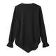thumbnail image 4 of Camisetas de Cuello en V de Manga Larga para las Mujeres Blusa de Ruffle Casual Camiseta de Trabajo Tops, Tops de Manga Larga de Moda para las Mujeres 2025 Pullover Suelto, 4 of 6