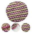 thumbnail image 3 of Unique Bargains 1 Pc Women Small Square Bath Cap for Bathroom Business Travel Rose Red, 3 of 4