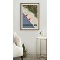 thumbnail image 7 of Kate and Laurel Sylvie Travel Poster Dominican Republic Framed Canvas Wall Art by Chay O., 23x33 Gold, Decorative Travel Art for Wall, 7 of 7