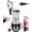 Silver, variant on Electric Aluminum Moka Pot 5-6 Cup 270ml Espresso Maker with Detachable Base Ideal Coffee Makers for Home MochaPot Italian and Cuban Café Coffeemaker Espressomaker CoffeePot Silver