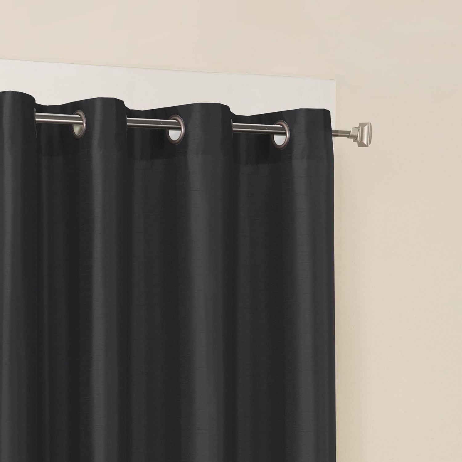 Panneau de tenture à œillets Mainstays en fausse soie 1