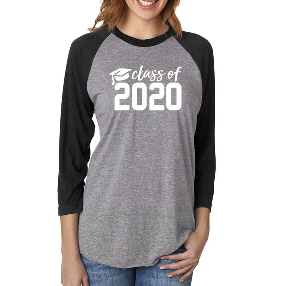 Class of 2020 Unisex 3/4 Sleeve Baseball Raglan Tee