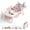 Pink, variant on TUMAJUP Foldable Baby Bathtub Elephant PP+TPE with Soft Cushion&Thermometer for 0-36 Months Toddler Gray