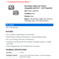 thumbnail image 2 of Rear Brake Caliper Set 2 Piece - Compatible with 2017 - 2019 Toyota 86 2018, 2 of 2
