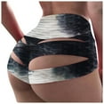 thumbnail image 1 of Women‘s Workout Shorts Booty Yoga Butt High Waist Ruched Scrunch Short Leggings, 1 of 6