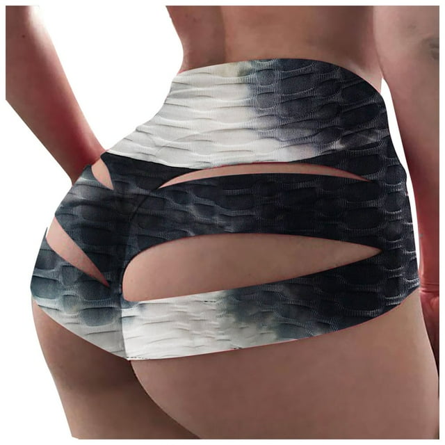 Women‘s Workout Shorts Booty Yoga Butt High Waist Ruched Scrunch Short Leggings