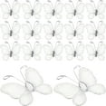 thumbnail image 4 of Minkissy 50Pcs White Glittering Butterfly for Wedding Invitations Embellishment, 4 of 8