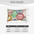thumbnail image 6 of Haiem Pillowcase for Hair and Skin Queen - Travel Stamp Printed Soft Pillowcase with Envelope Closure-16"x24", 6 of 9