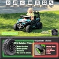 thumbnail image 5 of sopbost 24V Kids Electric Ride-On Toy Car, Ages 3–8, Max Speed 5 MPH, Battery-Powered Toy Vehicle with Remote Control, Blue & White, 5 of 7