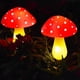 thumbnail image 4 of Luces solares de jardín, cadena de setas LED exterior IP65 impermeable, 12 luces coloridas de 12 modos, encendido/apagado automático, decoraciones de parterre para el patio del jardín 12-conte, 4 of 9