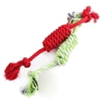 thumbnail image 2 of Flmtop Puppy Dog Pet Toy Cotton Braided Bone Rope Chew Knotted Tied Random Color, 2 of 6