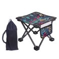 thumbnail image 4 of Taburete de campamento portátil con bolsillo lateral mini taburete plegable reposapiés liviano reposapiés de reposapiés para el patio, 4 of 8