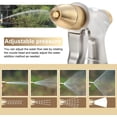 thumbnail image 4 of Pistola rociadora para manguera de jardín con boquilla de latón, aleación de zinc de alta presión para riego de plantas, limpieza, lavado de autos y ducha para mascotas, 4 of 6