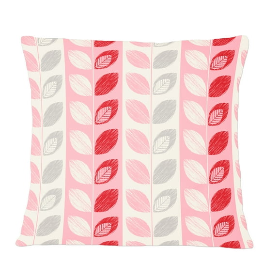 Designart Botanical Retro Design I' Mid-Century Modern Throw Pillow - 12x20